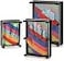 Hacaroa 3 Pack 3D Pin Art Toy Rainbow Plastic Pin Art Board Sensory Sculpture Toy Pin Impression Hand Mold Needle Toy for Kids Adults Home Office Decoration 3 Sizes