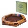 Vamslove Shut The Box Dice Game Wooden Board L15 x W13 for 1 2 3 4 5 6 Player 6 Sided 10 Numbers Math Games with 16 Dices for Kids AdultsInstructions Included