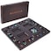 Vamslove VAMSLOVE Mancala 4 Player Board Game Set Luxury Solid Wood Folding Mancala Board 9612 Bonus Multi Color Glass Stone Beads Game Instructions Included