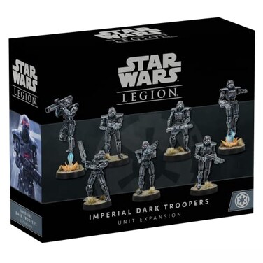 Atomic Mass Asmodee Star Wars Legion Imperial Dark Troopers Unit Expansion Tabletop Miniatures Game Strategy Game for Kids and Adults Ages 14 2 Players 3 Hour Playtime