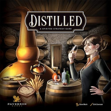 Distilled A Spirited Strategy Game HighlyThematic Euro Game Strive for The Title of Master Distiller 1 to 5 Players Ages 14 and up