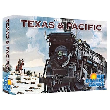Rio Grande Games Texas Pacific Strategy Railroad Board Game 19thCentury Economic Game for Adults Ages 14 26 Players