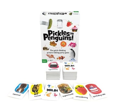 Outset Media Pickles to Penguins The QuickThinking PictureLinking Party Game for 2 or More Players Ages 8 and up by Outset