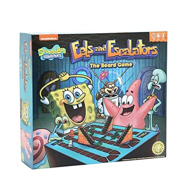 Golden Bell Spongebob Squarepants Eels and Escalators The Board Game Hot Topic Exclusive Multi None