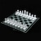 ziphia Elegant 10 Glass Chess Set Premium Quality Board Game for All Ages for Chess Enthusiasts and Home Decor