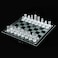 ziphia Elegant 10 Glass Chess Set Premium Quality Board Game for All Ages for Chess Enthusiasts and Home Decor