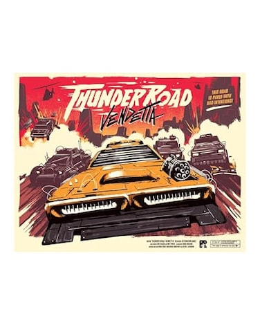 Restoration Games Thunder Road Vendetta Racing and Strategy Board Game for Adults PostApocalyptic Demolition Derby Racing Game 24 Players 3075 Min Playtime Ages 10