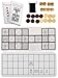 Extguds Ancient Board Game of UR Senet 1 Board 8 Wooden Dice 14 Wooden Pieces 2 Game Instructions