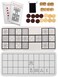 Extguds Ancient Board Game of UR Senet 1 Board 8 Wooden Dice 14 Wooden Pieces 2 Game Instructions