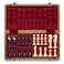A&A AA Premium Chess Board Game Set 15 Wooden Chess Board 3 King Height Unique Chess Pieces with 2 Extra Queens Portable Travel Chess Set for Adults Kids Natural Walnut 15 Inches
