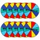 Chivao 20 Pcs Multicolor Game Spinner Wheel Blank Erasable Math Game Spinner Board with Plastic Rotating Arrows for Prizes
