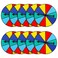 Chivao 20 Pcs Multicolor Game Spinner Wheel Blank Erasable Math Game Spinner Board with Plastic Rotating Arrows for Prizes