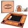 Toidgy 4 Players Shut The Box Dice Games Wooden Board Table Math Game with 12 Dice and Instructions Classics Close The Box Board Game for Adults Kids Family Classroom Home or Bar