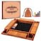 Toidgy 4 Players Shut The Box Dice Games Wooden Board Table Math Game with 12 Dice and Instructions Classics Close The Box Board Game for Adults Kids Family Classroom Home or Bar