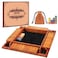 Toidgy 4 Players Shut The Box Dice Games Wooden Board Table Math Game with 12 Dice and Instructions Classics Close The Box Board Game for Adults Kids Family Classroom Home or Bar