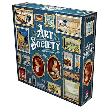 Mighty Boards Art Society Collection Board Game Bid At Auctions Collect Display Your Art Ages 10 24 Players 3060 Min