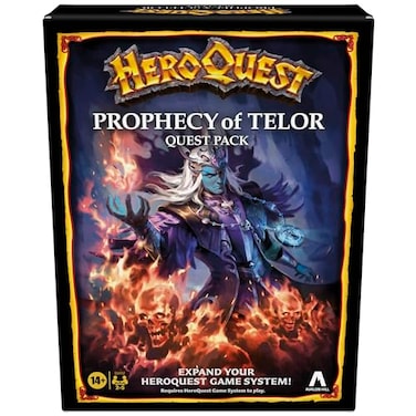 Avalon Hill HeroQuest Prophecy of Telor Quest Pack Requires HeroQuest Game System to Play Dungeon Crawler Games Ages 14 25 Players Strategy Games