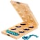 OZFRHO Wooden Mancala Board Game SetLarger Size Mancale Instructions Portable Travel Board Game for Kids and Adults