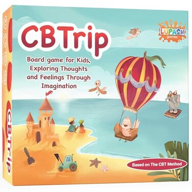 Lupash Games CBTrip Therapy Game for Kids Counseling Game Exploring Thoughts and Feelings Through Imagination CBT Therapy Games for Counselors Focusing on Social Skills Development Through Play