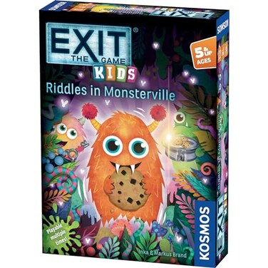 Thames &amp; EXIT The Game Kids Riddles in Monsterville Kids Game Puzzles Brainsteasers Coop Games