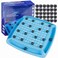 DZX Magnetic Chess Game Portable Magnetic Chess Game with Stones 48 Stones Fun Table Top Multiplayer Strategy Game 48 Round Magnets