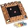 BIVOMON Shut The Box Dice Game 14 Players Wooden Board Table Math Game for Kids Adults Classic Dice Board Game with 16 Dice for ClassroomHomeParty or Pub12 inches