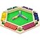Fowreny Shut The Box Game Wooden Board Game 26 Player Math Game Educational and Entertaining