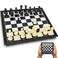 Pedolini Travel Chess Set Magnetic Portable Folding Board Small Mini Pocket Chess Set XSmall 59 Inch