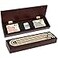 ESENHARBER Cribbage Board Game Set Premium Wooden Board with Magnetic Lock and Metal Pegs 2 Playing Cards and Large Storage TravelFriendly Continuous 3 Track Board