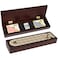 ESENHARBER Cribbage Board Game Set Premium Wooden Board with Magnetic Lock and Metal Pegs 2 Playing Cards and Large Storage TravelFriendly Continuous 3 Track Board