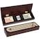 ESENHARBER Cribbage Board Game Set Premium Wooden Board with Magnetic Lock and Metal Pegs 2 Playing Cards and Large Storage TravelFriendly Continuous 3 Track Board