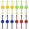 NQEUEPN 12pcs Arrow Game Spinners 394in 4 Colors Plastic Spinners Pointer for Classroom Board Game Spinners Wheel for Activities DIY Projects