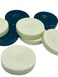 FAMA.store 30 Pieces Backgammon Checkers Replacement Set Checker Board Games Playing Game Chips with 2 Dice BlackIvory 125 inch