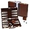 Happy Hippo Backgammon Board Game Deluxe Leather Like Case Felt Interior Brown Classic Backgammon Game Popular Board Game Board Games Medium 15