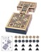 WodGod Wooden Royal Game of URAncient Strategy Board Game for 2 PlayersBeautifully Designed Board with Storage DrawersOver 4500 Years Old Orange