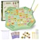 Gencokok 54PCS Animal Flip Chess Memory Chess Game Animal Flip Matching Chess Board Memory Chess Game for Kindergarten Gathering Activity Flip to Win Travel Memory Game