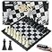 GEACOOL Mini Travel Chess Set 51 Inhces Magnetic Portable Folding Chess Board Games for Kids Small Pocket Chess SetXSmall
