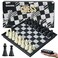 GEACOOL Mini Travel Chess Set 51 Inhces Magnetic Portable Folding Chess Board Games for Kids Small Pocket Chess SetXSmall