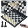 GEACOOL Mini Travel Chess Set 51 Inhces Magnetic Portable Folding Chess Board Games for Kids Small Pocket Chess SetXSmall