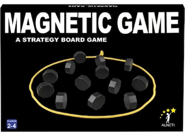 ALNETI Magnet Game with String for Family Game Night Travel Camping Magnetic Chess Games with FullSize Stones Fun Portable Two Player Strategy for Adults Teens and Kids