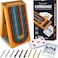 Queensell Cribbage Board Game Set with Storage Classic Game Travel Cribbage Board with Wooden Card Storage for Adults Kids Ideal for Game Night