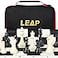 LEAP Tournament Chess Set 20x20 Foldable Silicone Chess Board 375 King Height Plastic Quadruple Weighted Classic Staunton PiecesStorage Bag for Beginner Adult