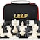 LEAP Tournament Chess Set 20x20 Foldable Silicone Chess Board 375 King Height Plastic Quadruple Weighted Classic Staunton PiecesStorage Bag for Beginner Adult