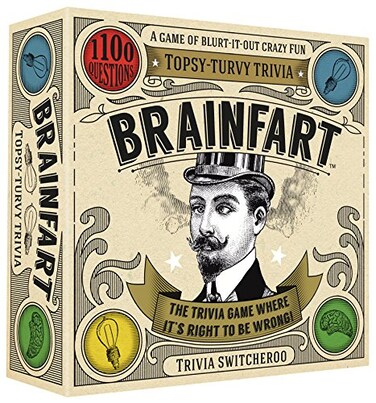 Hygge Games Brainfart Topsy Turvy Trivia Game Sand