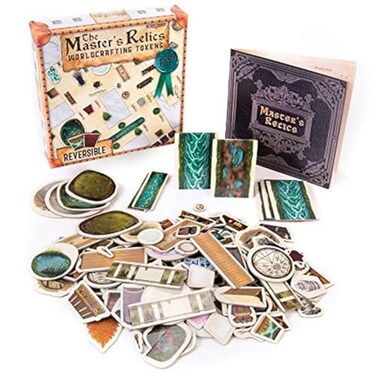 Stratagem Masters Relics RPG Item Token Accessory Set 200 DoubleSided DryWet Erase Reversible Object Pawns for Fantasy Tabletop Roleplaying Game Terrain Tiles and Dungeon Battle Maps DD Compatible