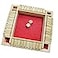 DC-BEAUTIFUL DCBEAUTIFUL Shut The Box Dice Game 24 Players Classic Board Game for Adults Wooden Tabletop Game with Dices and InstructionMath Strategy Game for Christmas Party Red
