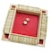 DC-BEAUTIFUL DCBEAUTIFUL Shut The Box Dice Game 24 Players Classic Board Game for Adults Wooden Tabletop Game with Dices and InstructionMath Strategy Game for Christmas Party Red