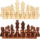 ClearZip Set of Wooden Chess Pieces 55 cm King 32 Pieces Only Board Not Included Size Medium