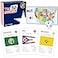 The World The 50 States Game US Geography Board Game Educational Game for Kids Adults Fun Learning for Teenage Boys Girls