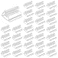 Maitys 30 Pieces Game Card Stands Plastic Card Stands DIY Board Stand for Party Favor Transparent